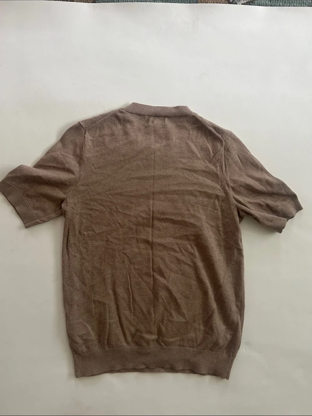 J. Crew Woman’s Brown Short-Sleeve Crewneck Sweater 100% cotton